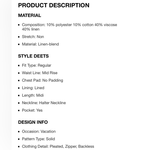 Halter Dress🩵 - Picture 6 of 11